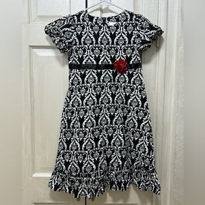 Hanna Andersson Girls 140 /10 Cotton Lined Short Sleeve Midi Dress